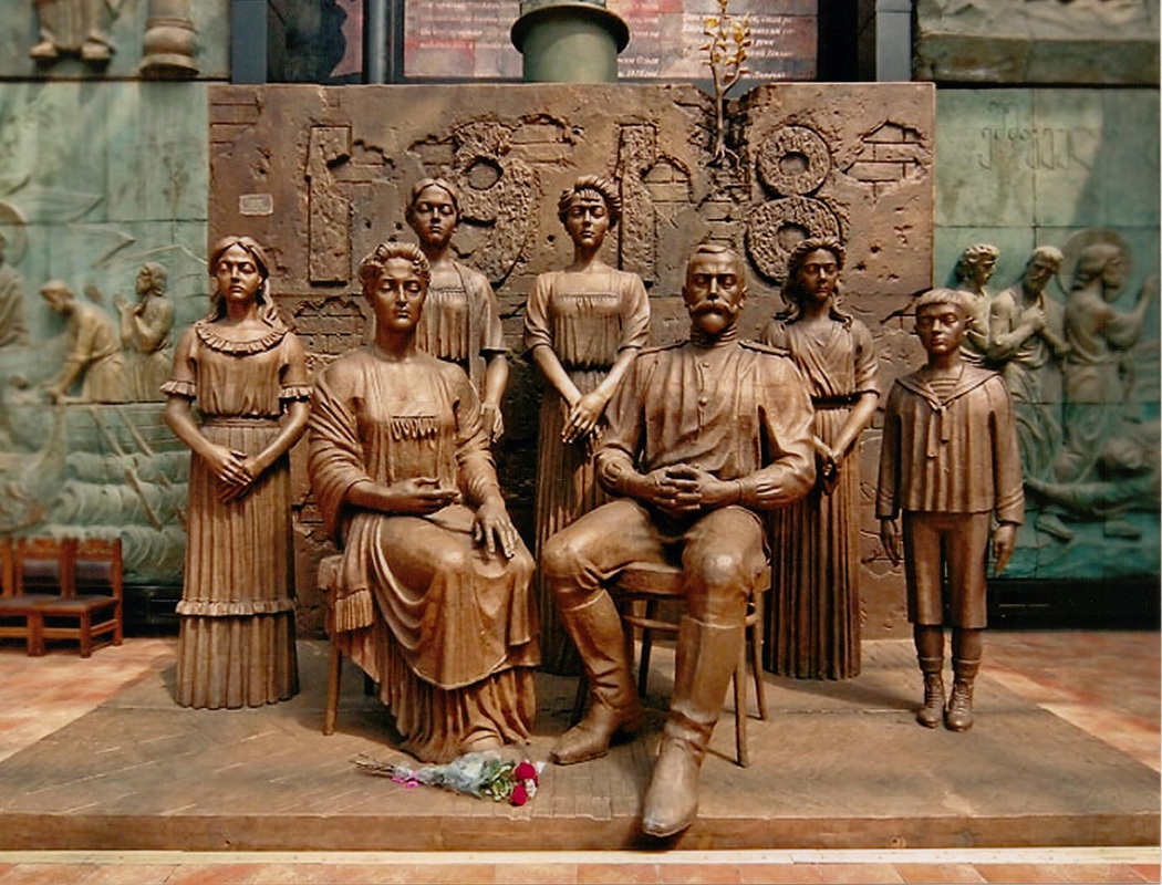 Memorial sculpture of the Russian Imperial Family